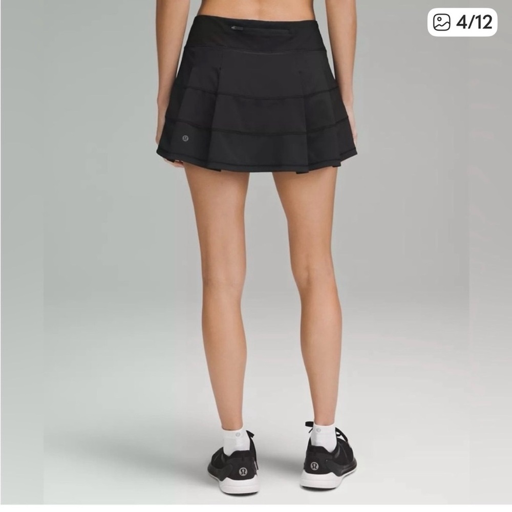 lululemon athletica Black Pace Rival tennis  Skirt